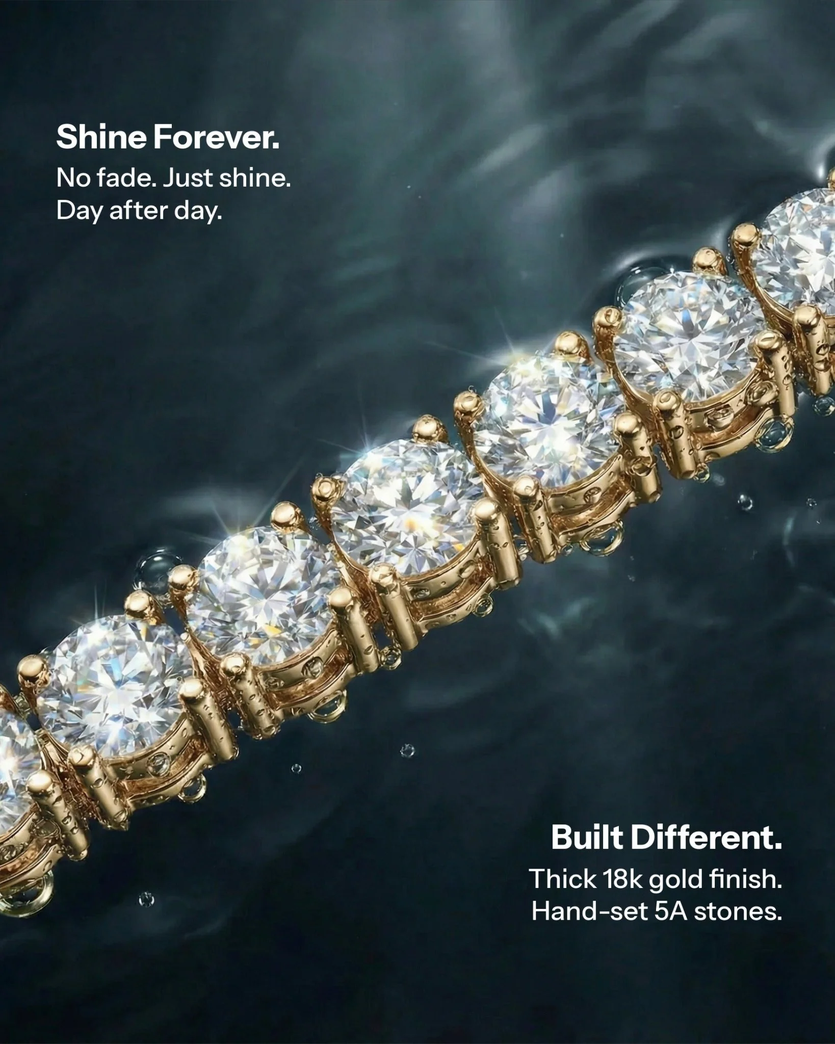 ICE BREAKER CHAIN. - 4MM GOLD - Image 5